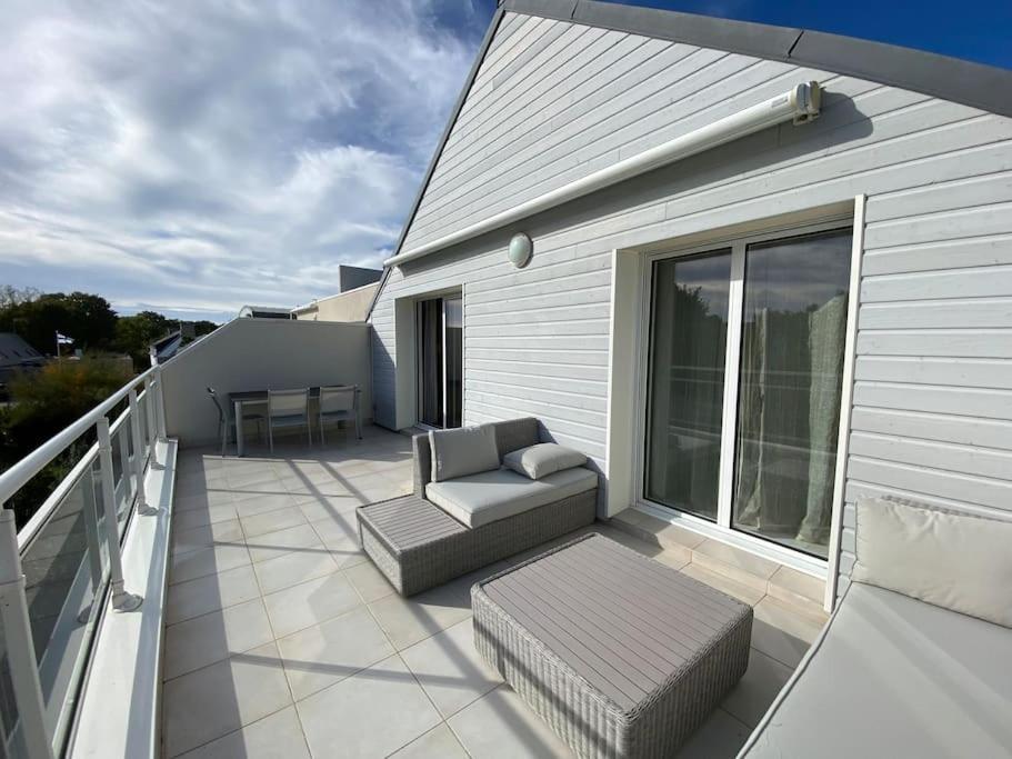 Superbe Appartement Terrasse, Proche De La Plage Bénodet Kültér fotó